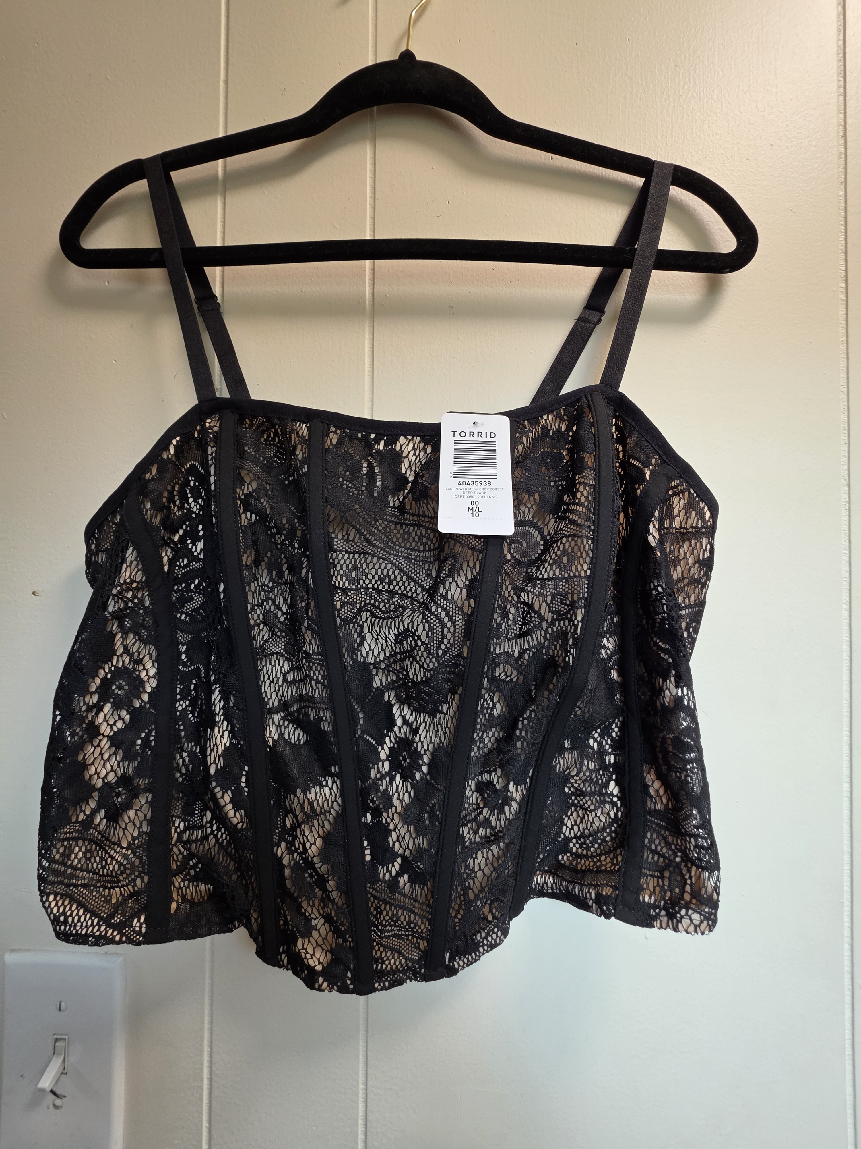 Torrid Lace Corset Crop Top